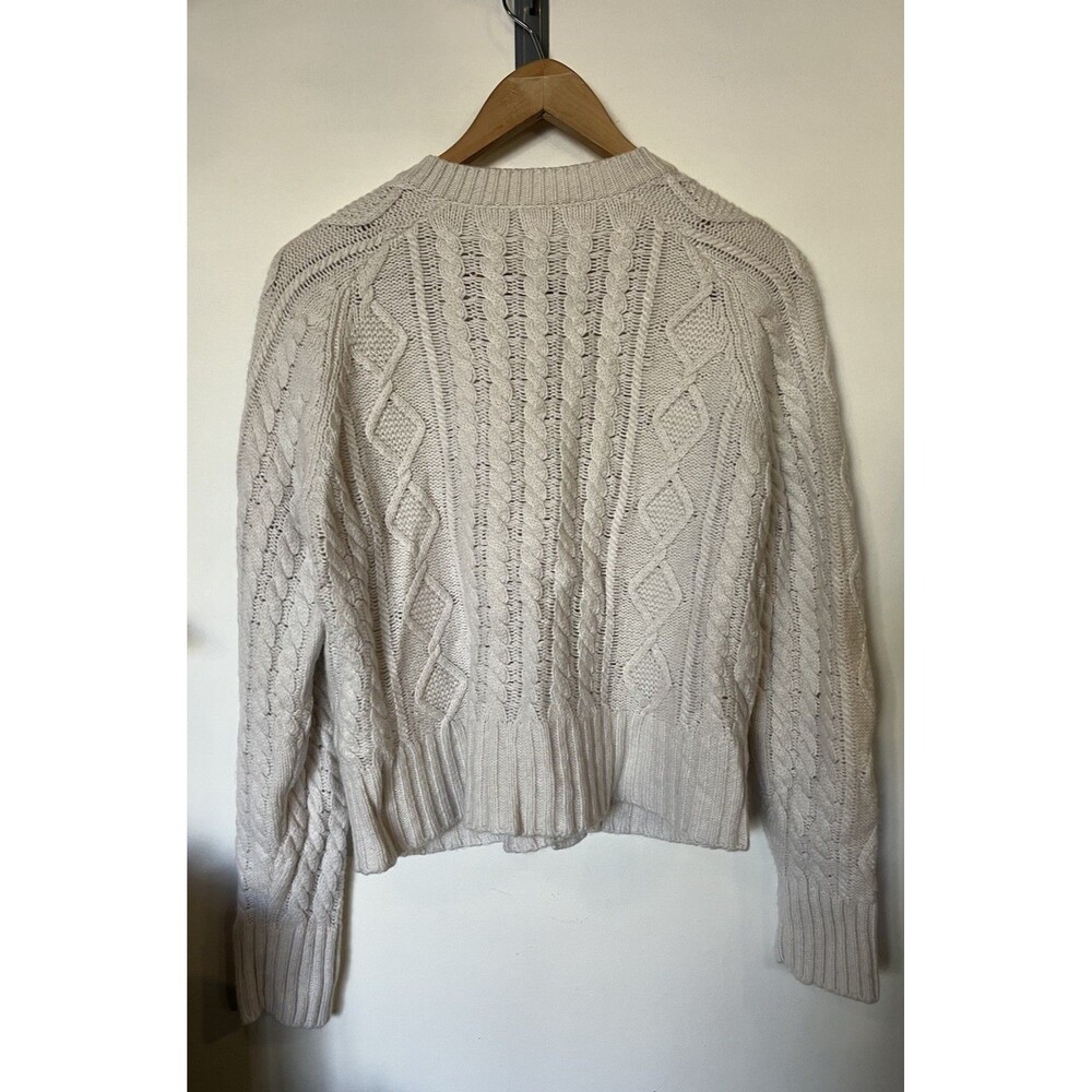 J. Crew Cream Cable-Knit Button Cardigan - Picture 6 of 11